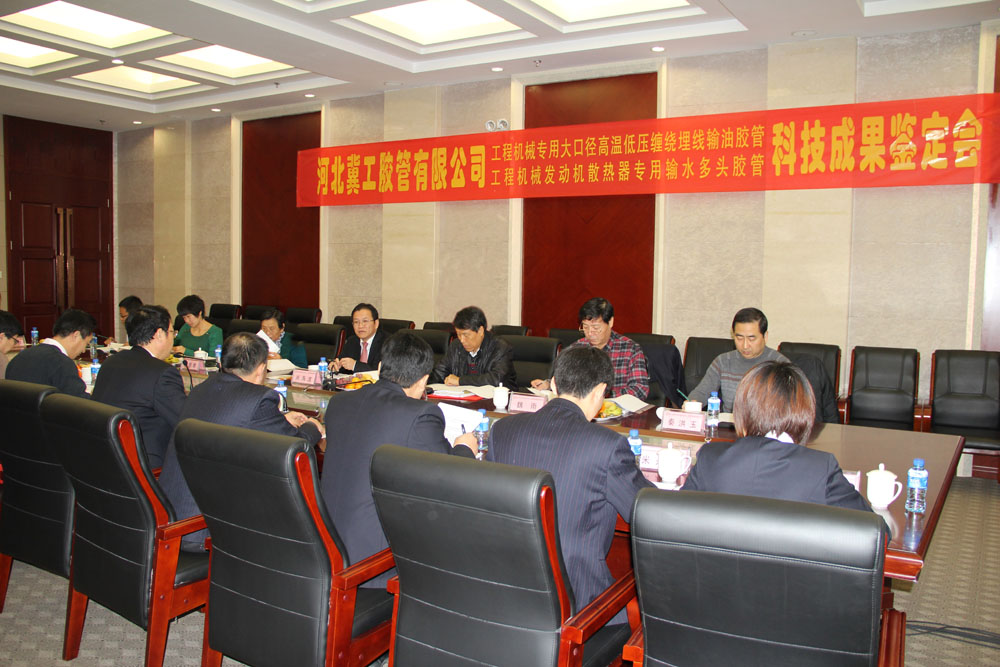 河北（běi）省科技廳、天工院及國內**橡膠專家來我公司進行科技成果鑒定.jpg